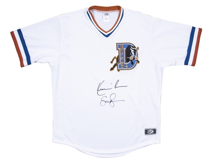 Kevin Costner & Susan Sarandon Dual Signed "Bull Durham" Jersey (Authentic Signings)